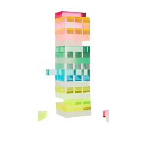SunnyLife Mini Lucite Jumbling Tower in Neon New